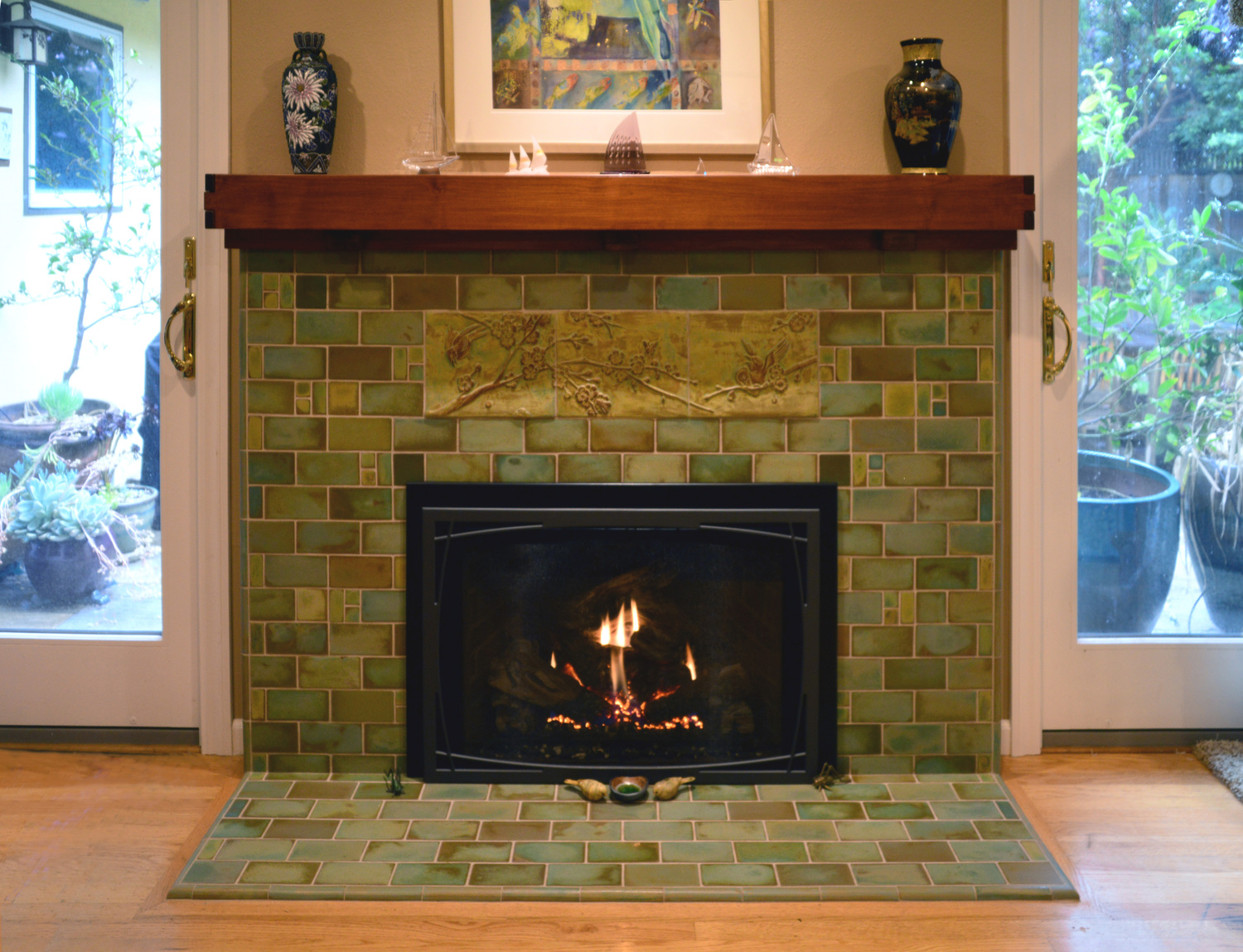 Custom tile and tile design in the Craftsman tradition.